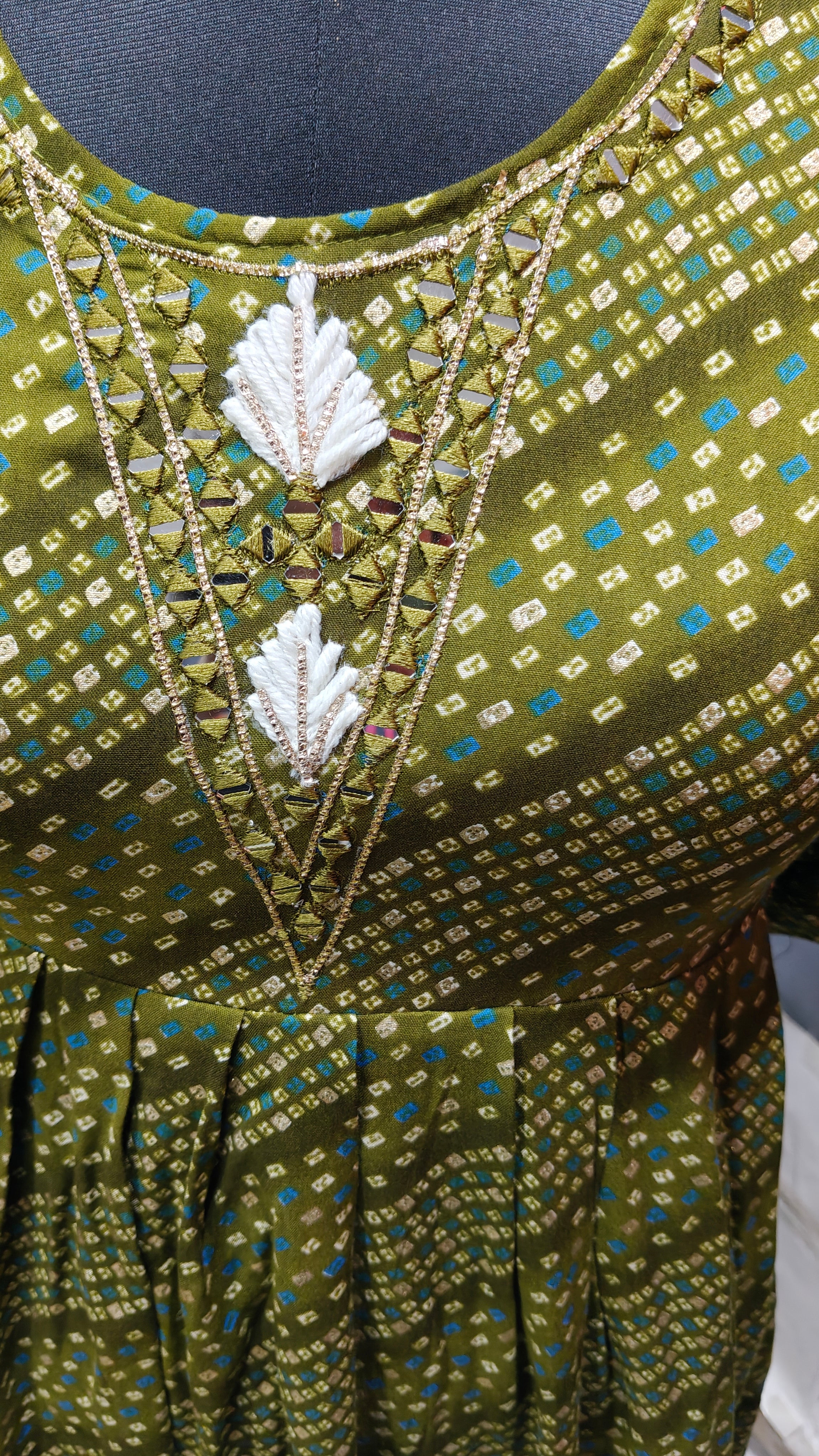 Mirror Work Frock For Women