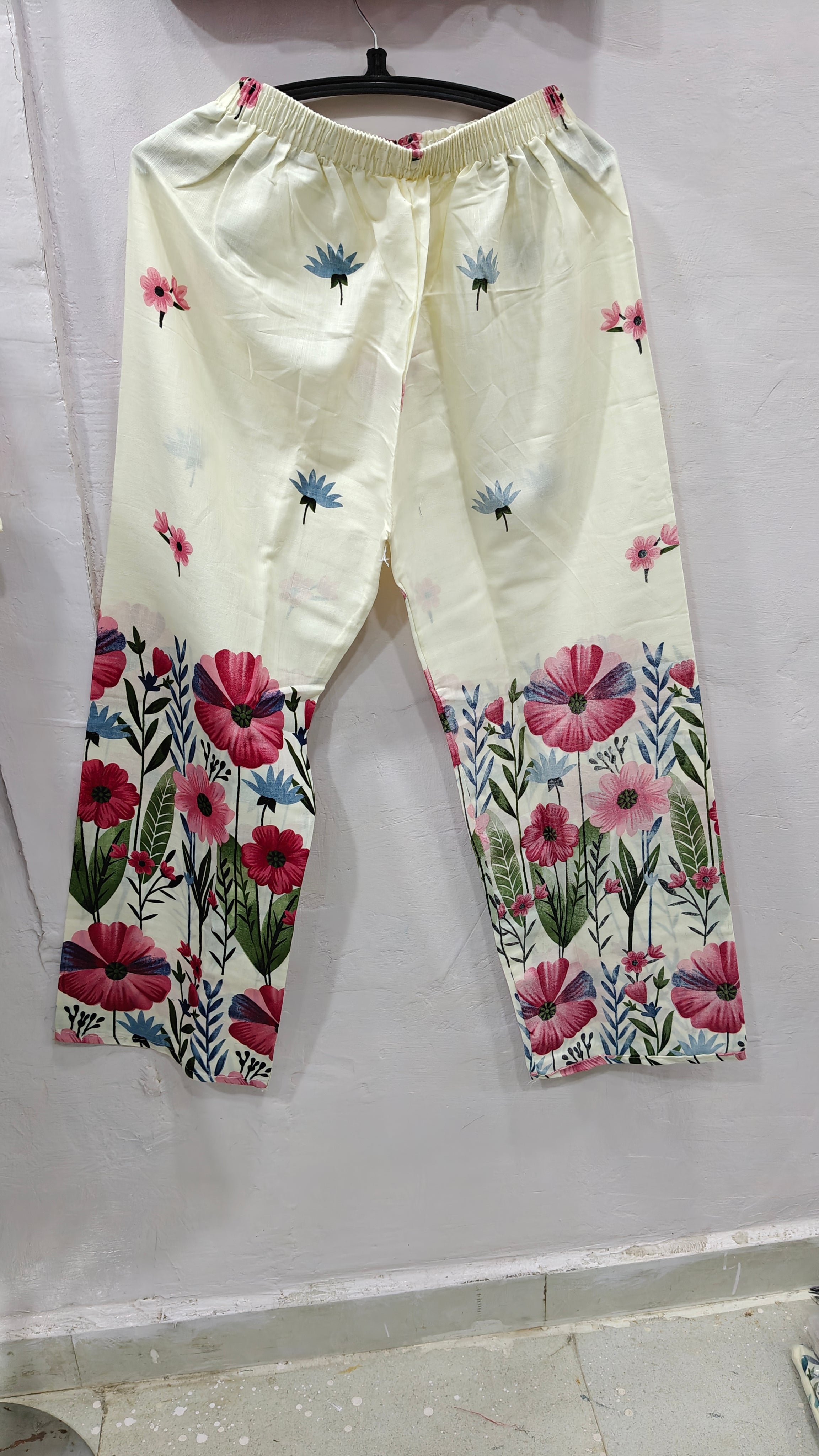 Cotton Floral Cord Set For Women