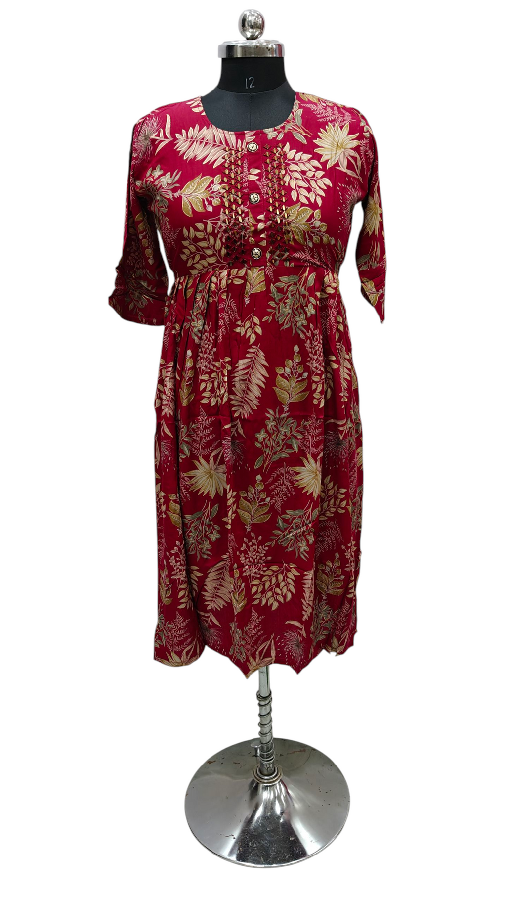 Mirror Work Frock For Women