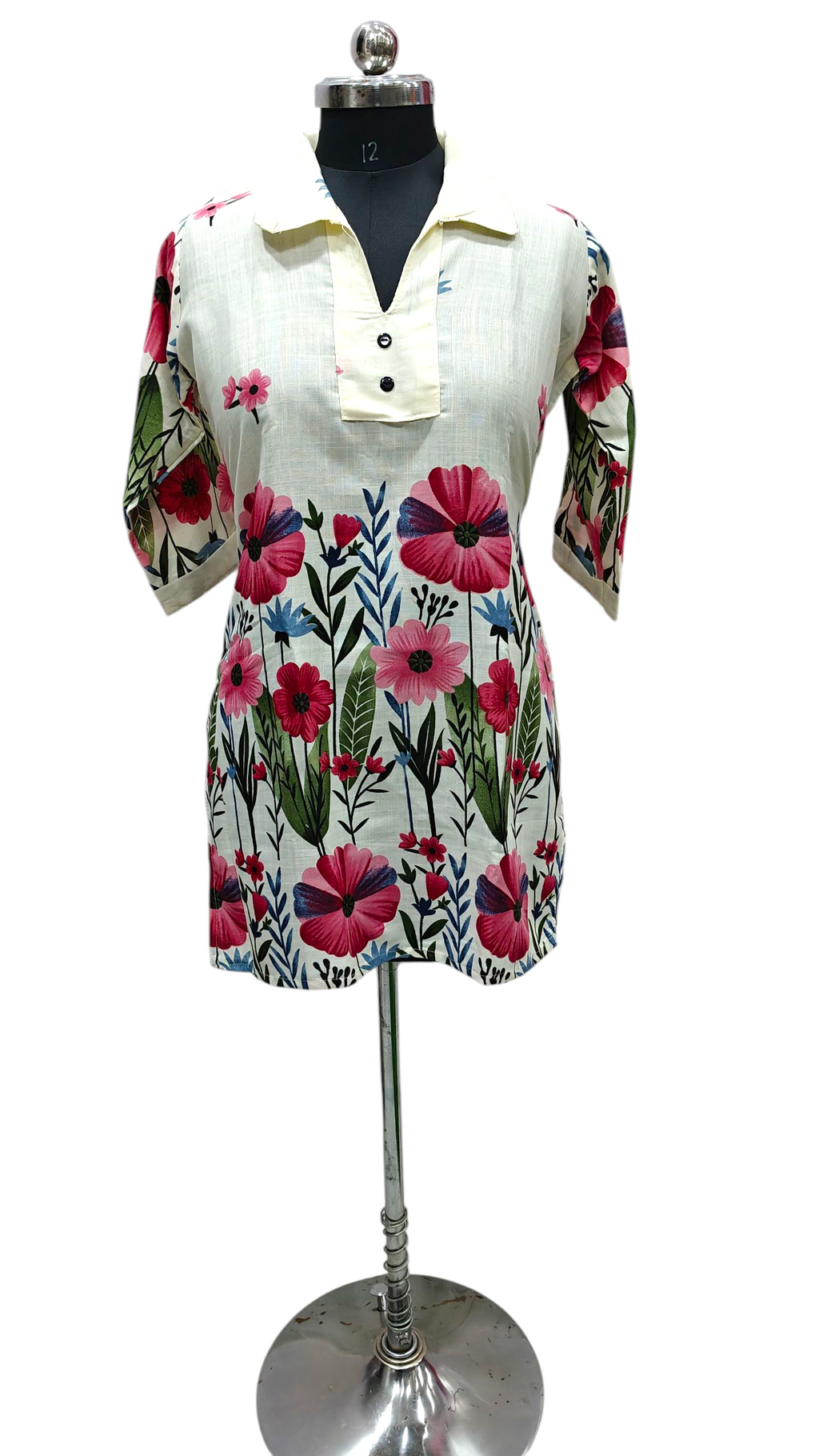 Cotton Floral Cord Set For Women