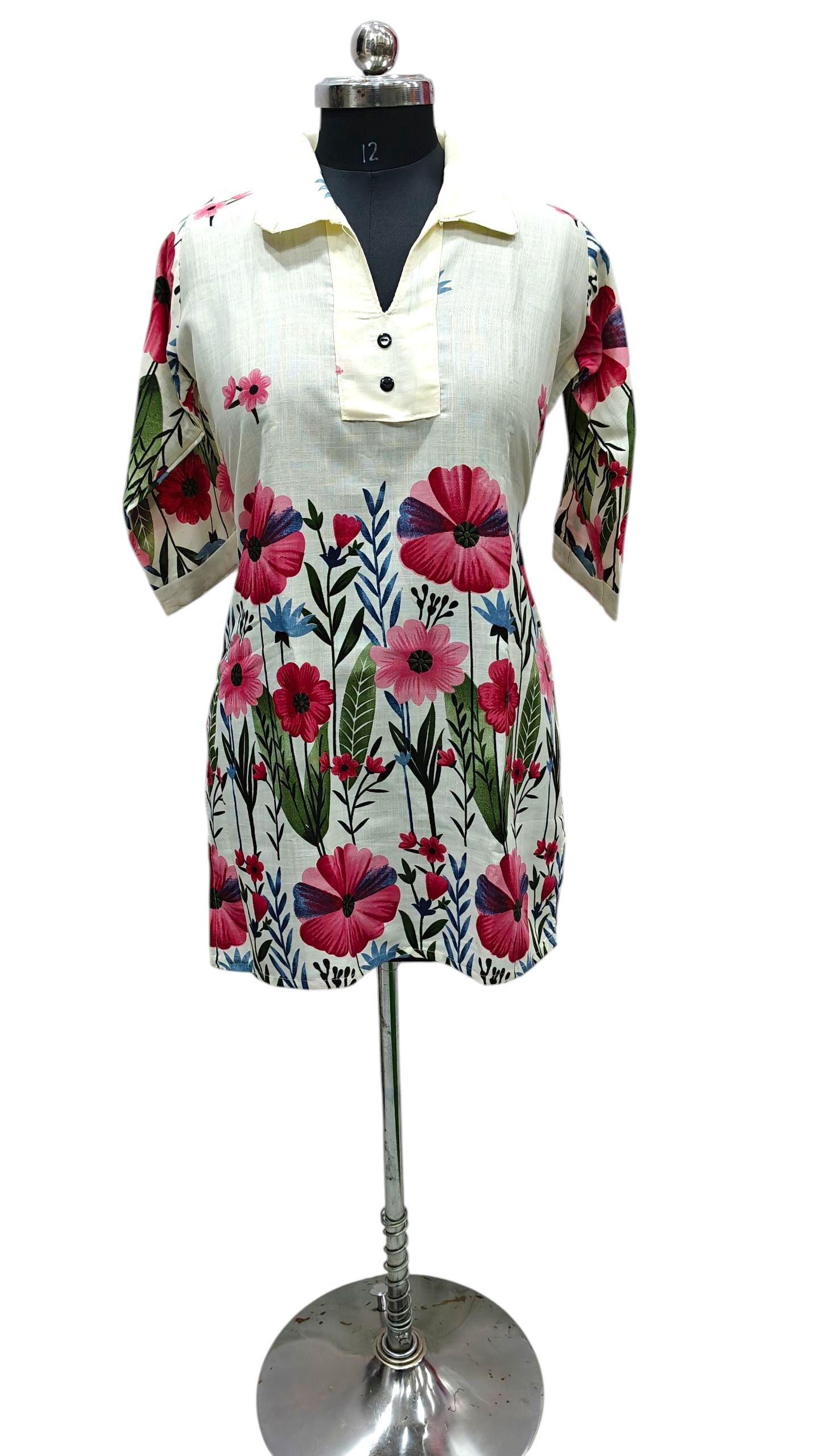 Cotton Floral Cord Set For Women