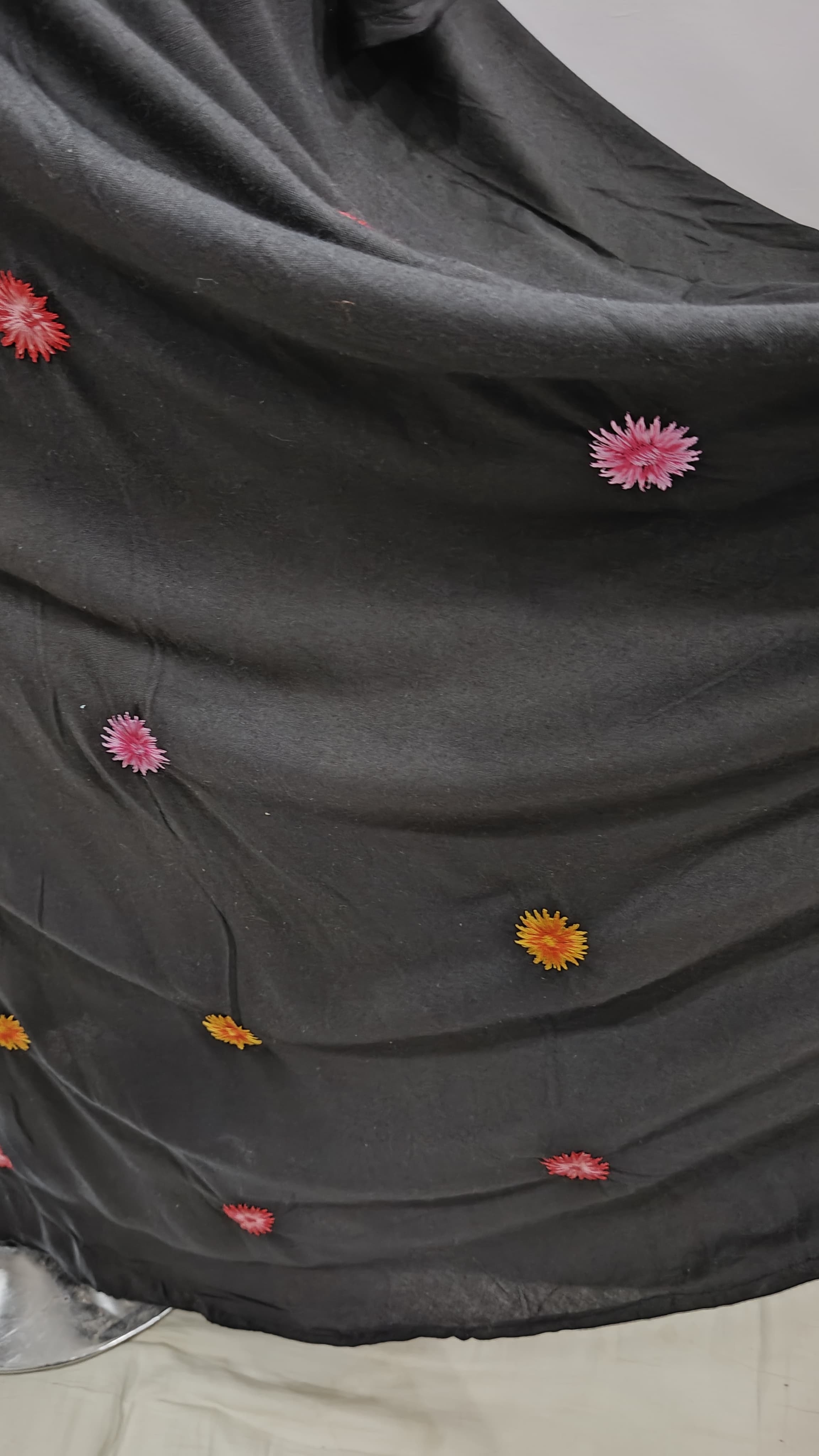 Beautiful Embroidered Black Gown For Women